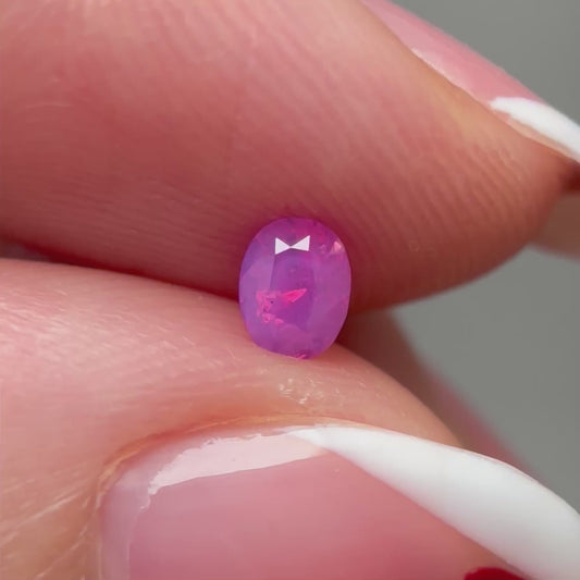 0.40ct Natural Milky Pink Sapphire Vietnam