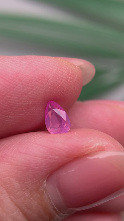 0.49ct Natural Milky Pink Sapphire Vietnam