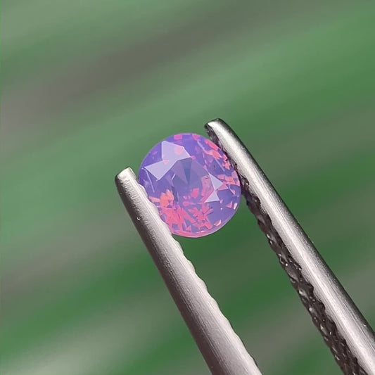 0.33ct Natural Milky Orangish Purple Sapphire Vietnam