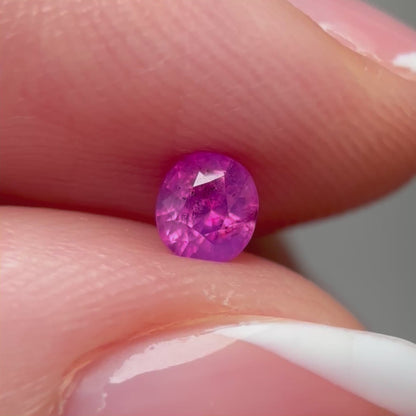 0.30ct Natural Milky Pink Sapphire Vietnam