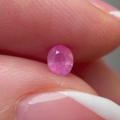 0.35ct Natural Milky Pink Sapphire Vietnam