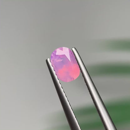 0.85ct Natural Milky Padparadscha Sapphire Vietnam