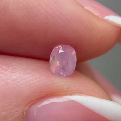0.41ct Natural Milky Padparadscha Sapphire Vietnam