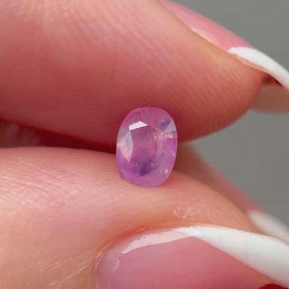 0.60ct Natural Milky Pink Sapphire Vietnam