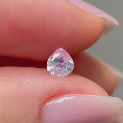 0.35ct Natural Milky Light Pink Sapphire Vietnam