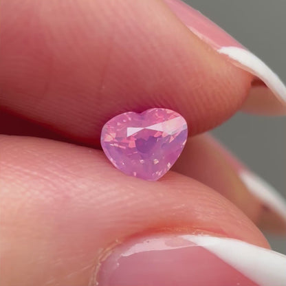 0.75ct Natural Milky Padparadscha Sapphire Vietnam