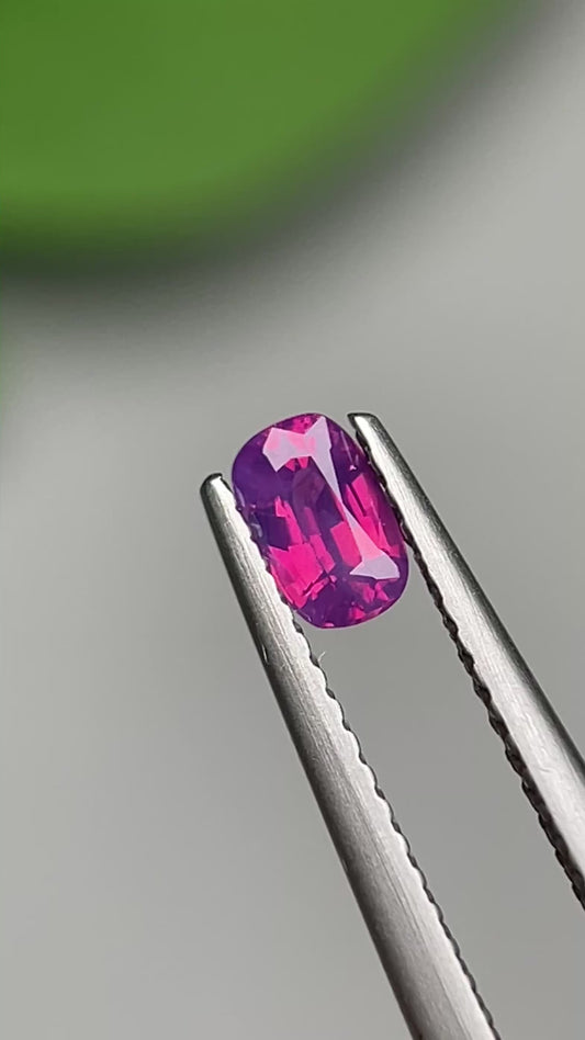 0.39ct Natural Pinkish Purple Milky Sapphire Vietnam