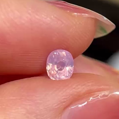 0.49ct Natural Milky Light Purple Sapphire Vietnam