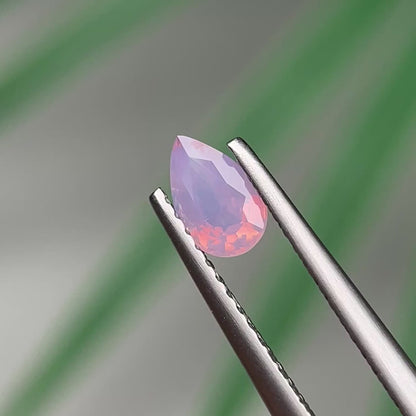 0.48ct Natural Milky Light Orangish Purple Sapphire Vietnam