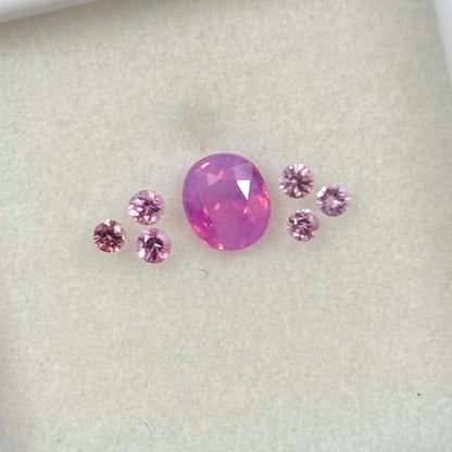 0.39ct Natural Pink Milky Sapphire Vietnam in 14K setting ring